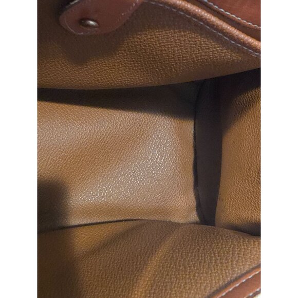 Vintage Dooney & Bourke Pebbled Leather Satchel Handbag - Made In USA - Picture 11 of 16